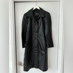 VINTAGE DI CAPRA LEATHER JACKET TRENCH